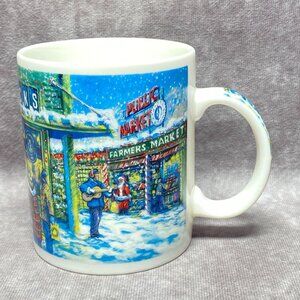 Starbucks Christmas Pikes Public Market Mug 14 Oz Ceramic Cup